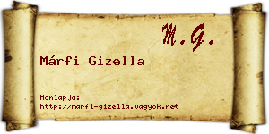Márfi Gizella névjegykártya