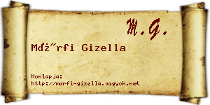 Márfi Gizella névjegykártya