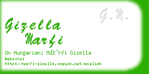 gizella marfi business card